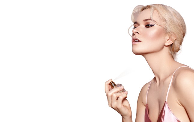 donna avec parfum chogan